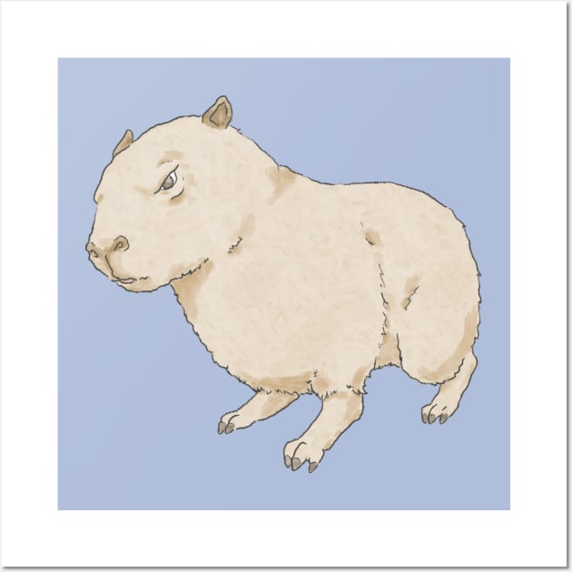 Capybara Wall Art by CastleofKittens